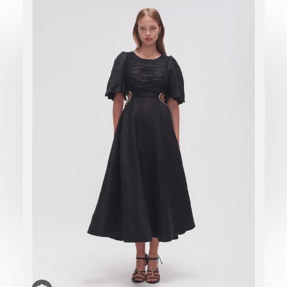 Aje Monica chain detailed midi dress